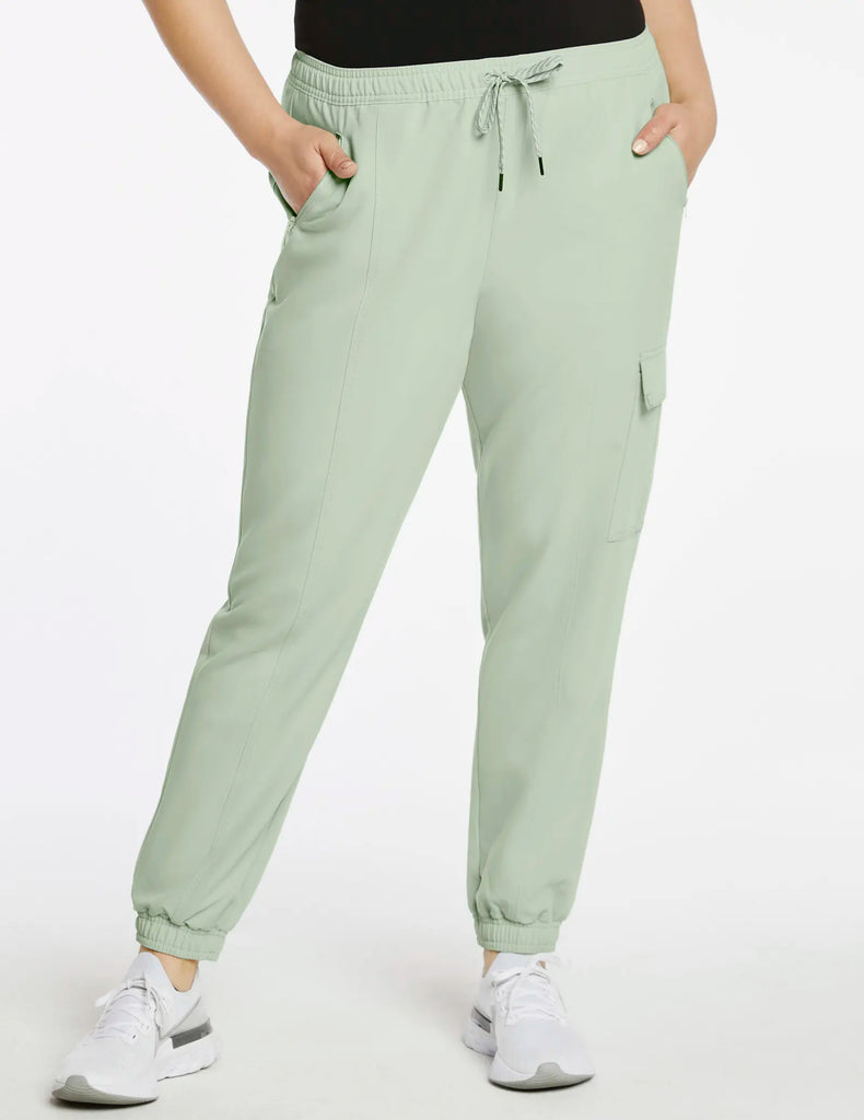 Jaanuu Scrubs Women's Essential Scrub Jogger Sage | scrub-supply.com