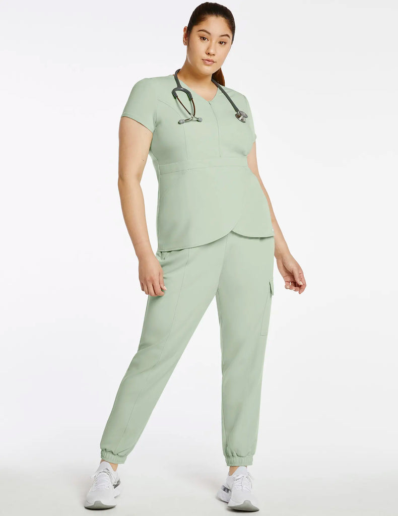 Jaanuu Scrubs Women's Essential Scrub Jogger Sage | scrub-supply.com