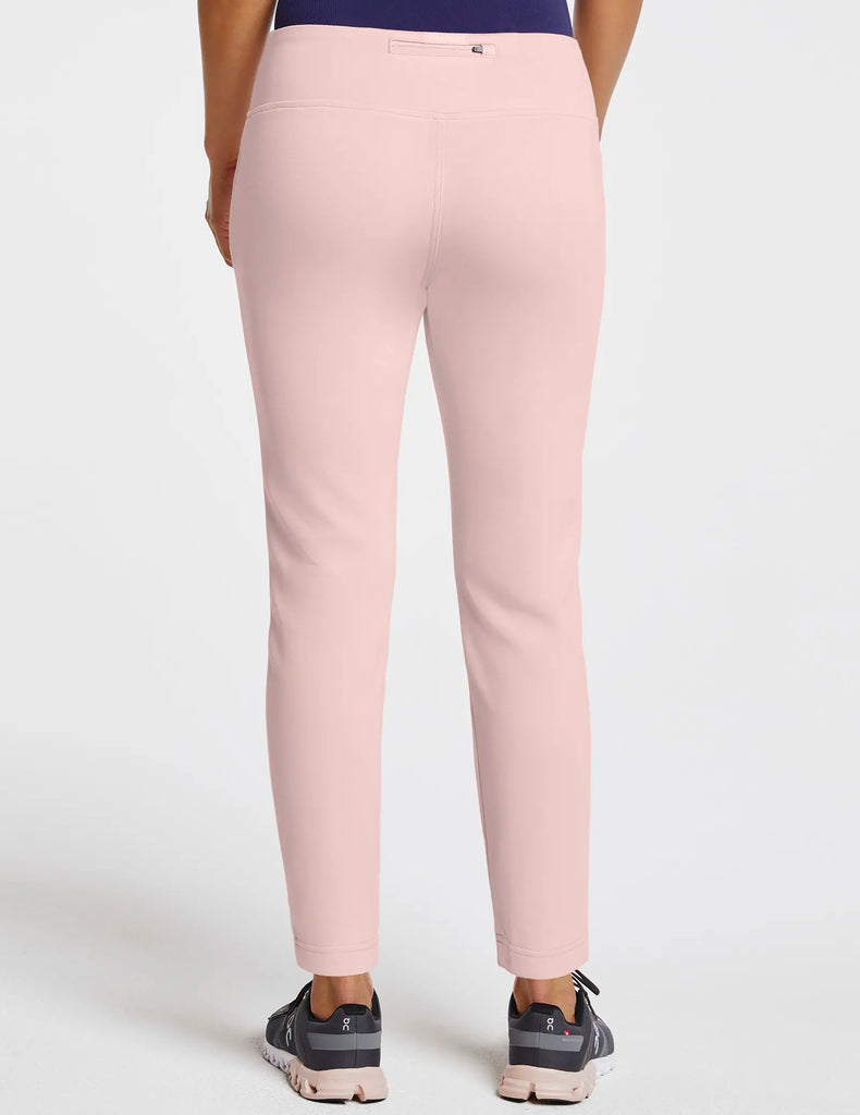 Jaanuu Scrubs Women's 7/8 Yoga Scrub Pant Blushing Pink | scrub-supply.com