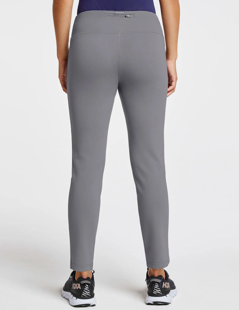 Jaanuu Scrubs Women's 7/8 Yoga Scrub Pant Gray | scrub-supply.com