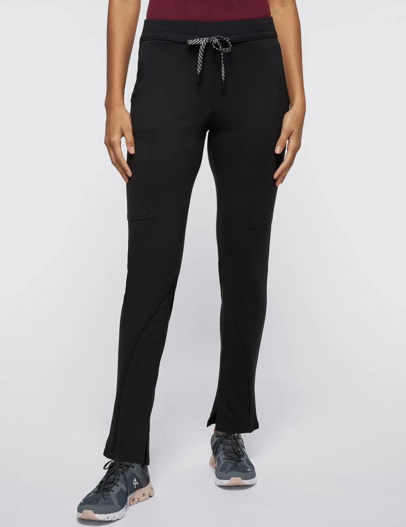 Jaanuu Scrubs Women's Cargo Scrub Pant Black | scrub-supply.com