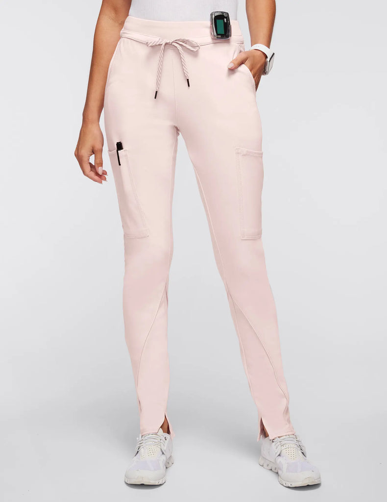 Jaanuu Scrubs Women's Cargo Scrub Pant Blushing Pink | scrub-supply.com