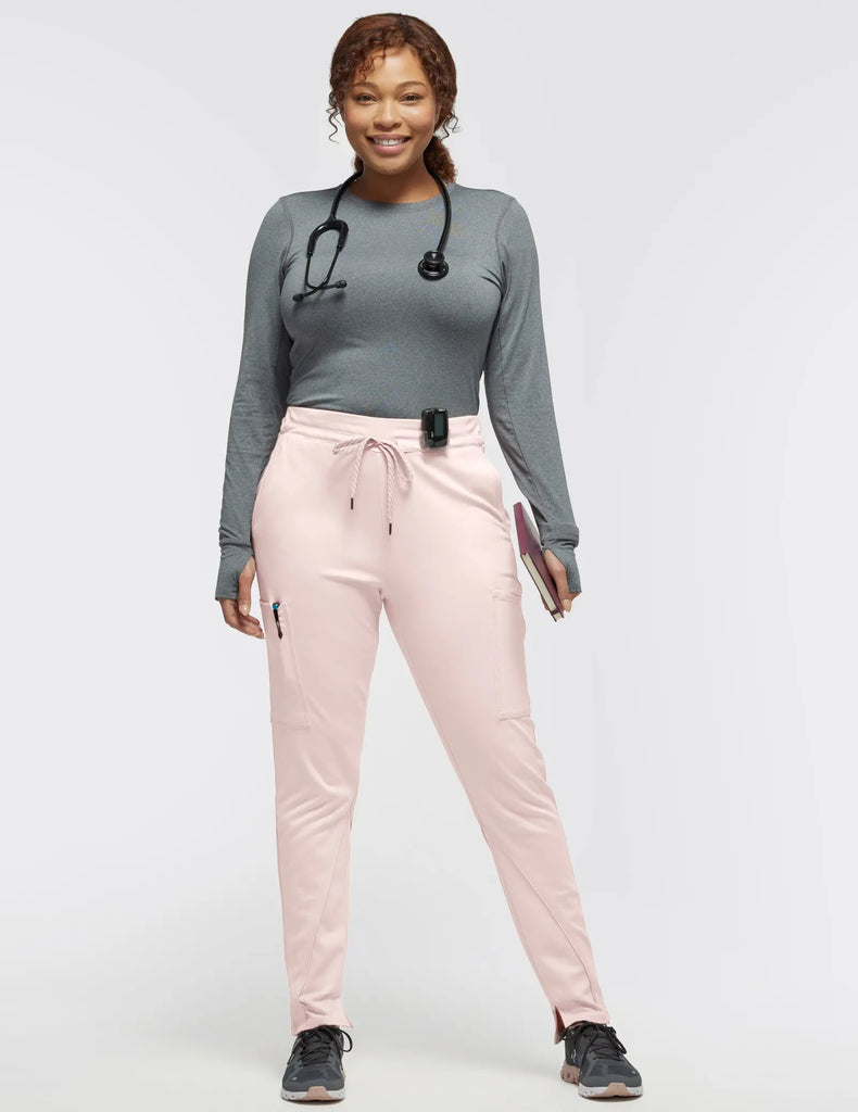 Jaanuu Scrubs Women's Cargo Scrub Pant Blushing Pink | scrub-supply.com