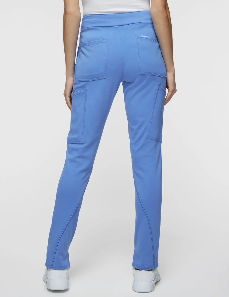 Jaanuu Scrubs Women's Cargo Scrub Pant Ceil Blue | scrub-supply.com