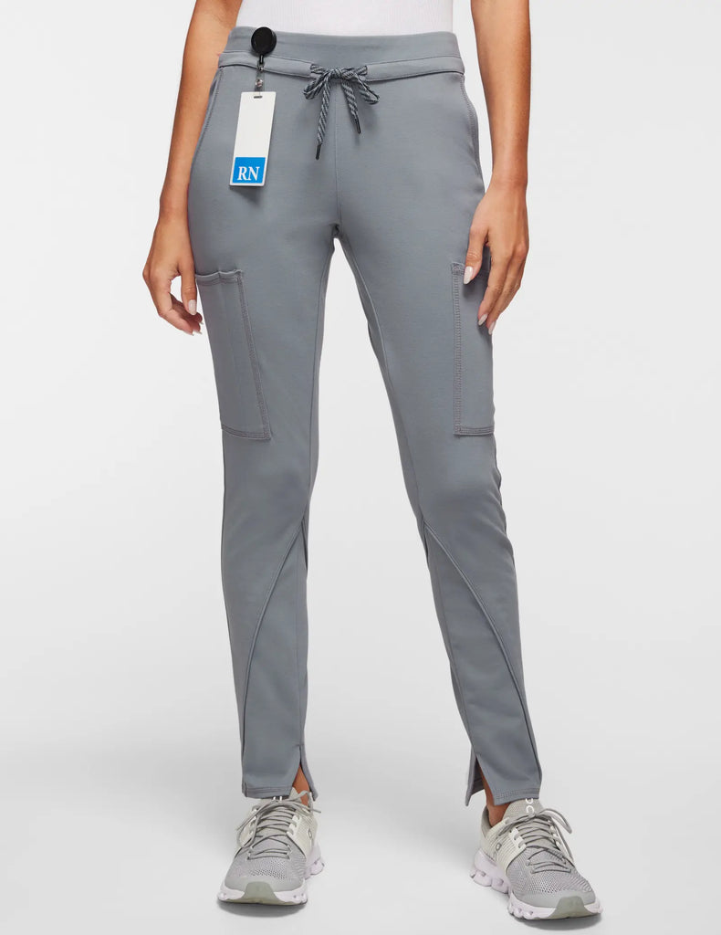 Jaanuu Scrubs Women's Cargo Scrub Pant Gray | scrub-supply.com