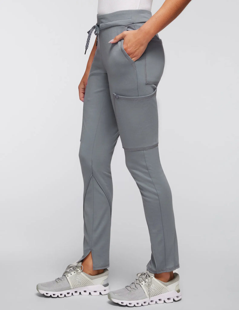 Jaanuu Scrubs Women's Cargo Scrub Pant Gray | scrub-supply.com