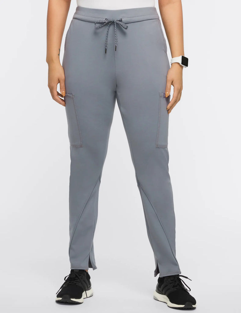 Jaanuu Scrubs Women's Cargo Scrub Pant Gray | scrub-supply.com