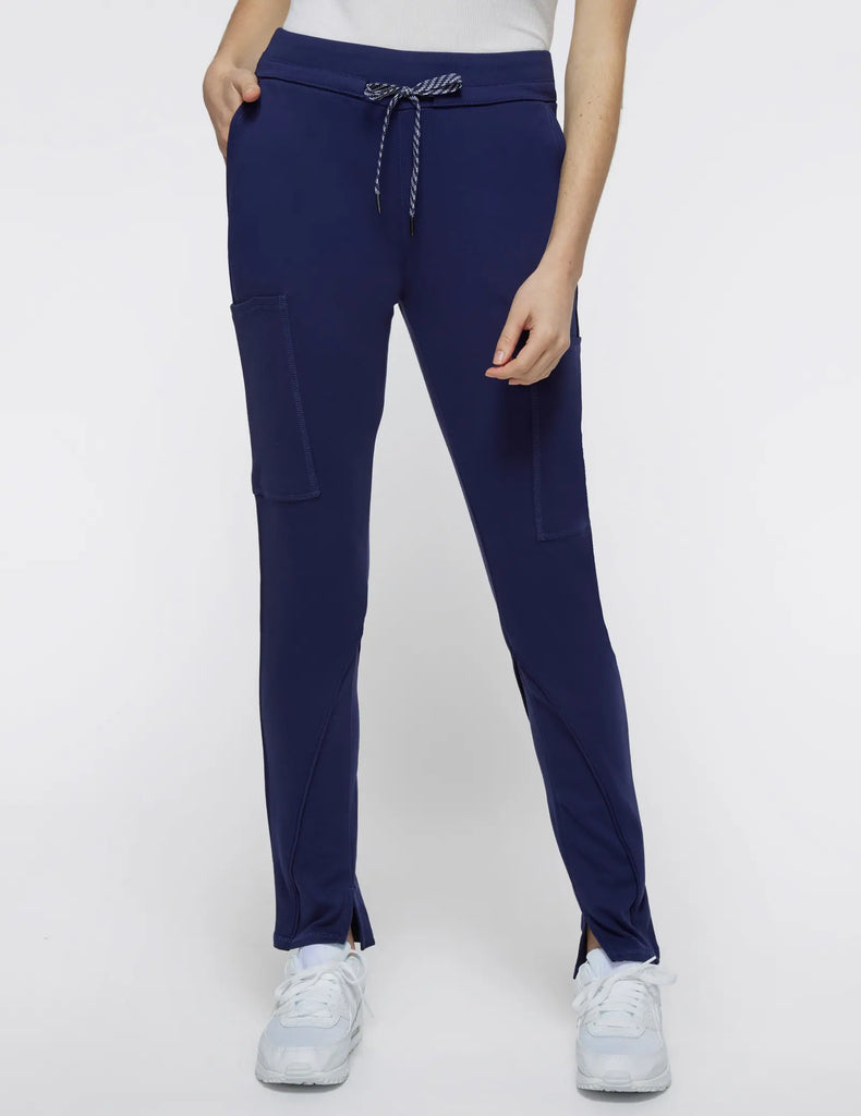 Jaanuu Scrubs Women's Cargo Scrub Pant Navy | scrub-supply.com