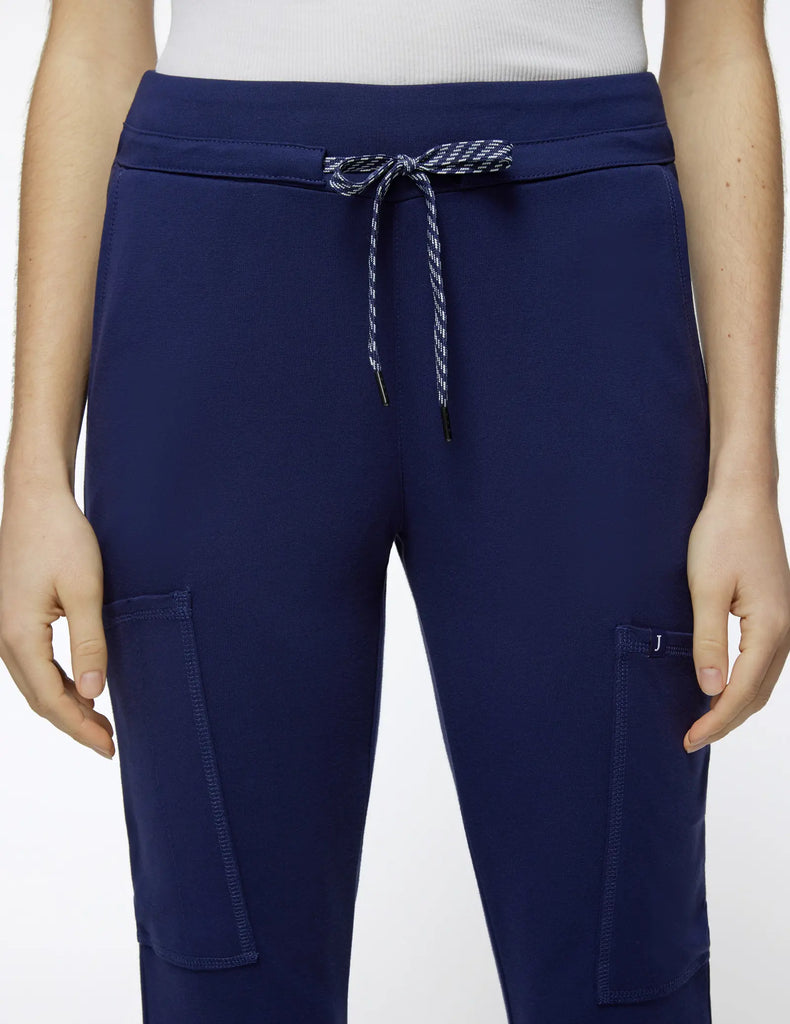 Jaanuu Scrubs Women's Cargo Scrub Pant Navy | scrub-supply.com