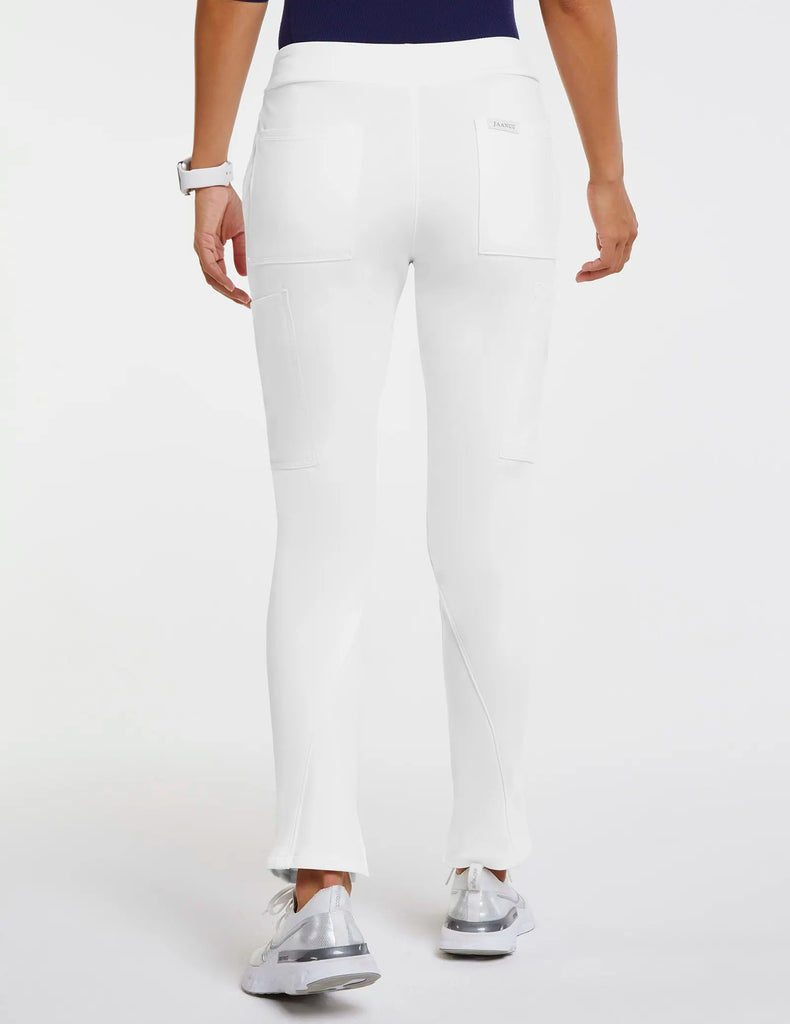 Jaanuu Scrubs Women's Cargo Scrub Pant White | scrub-supply.com