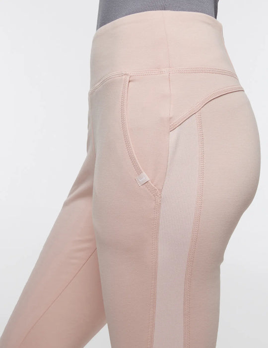Jaanuu Scrubs Women's 4-Pocket Rib Panel Scrub Pant Blushing Pink | scrub-supply.com