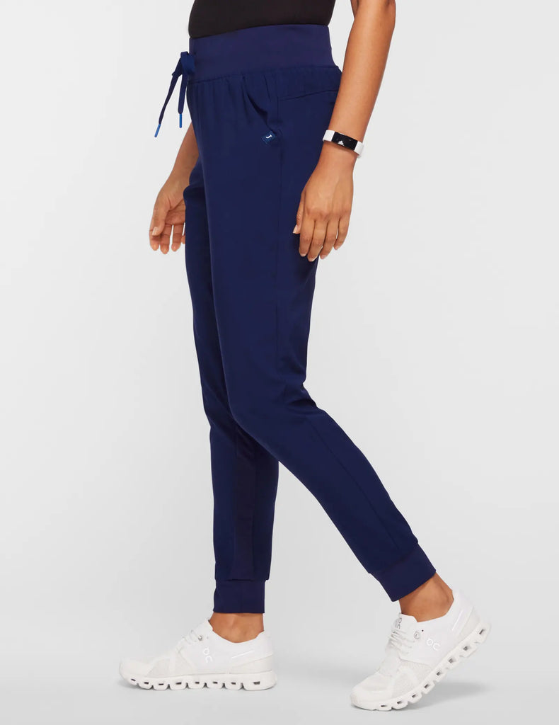 Jaanuu Scrubs Women's All-Day Performance Scrub Jogger Navy | scrub-supply.com