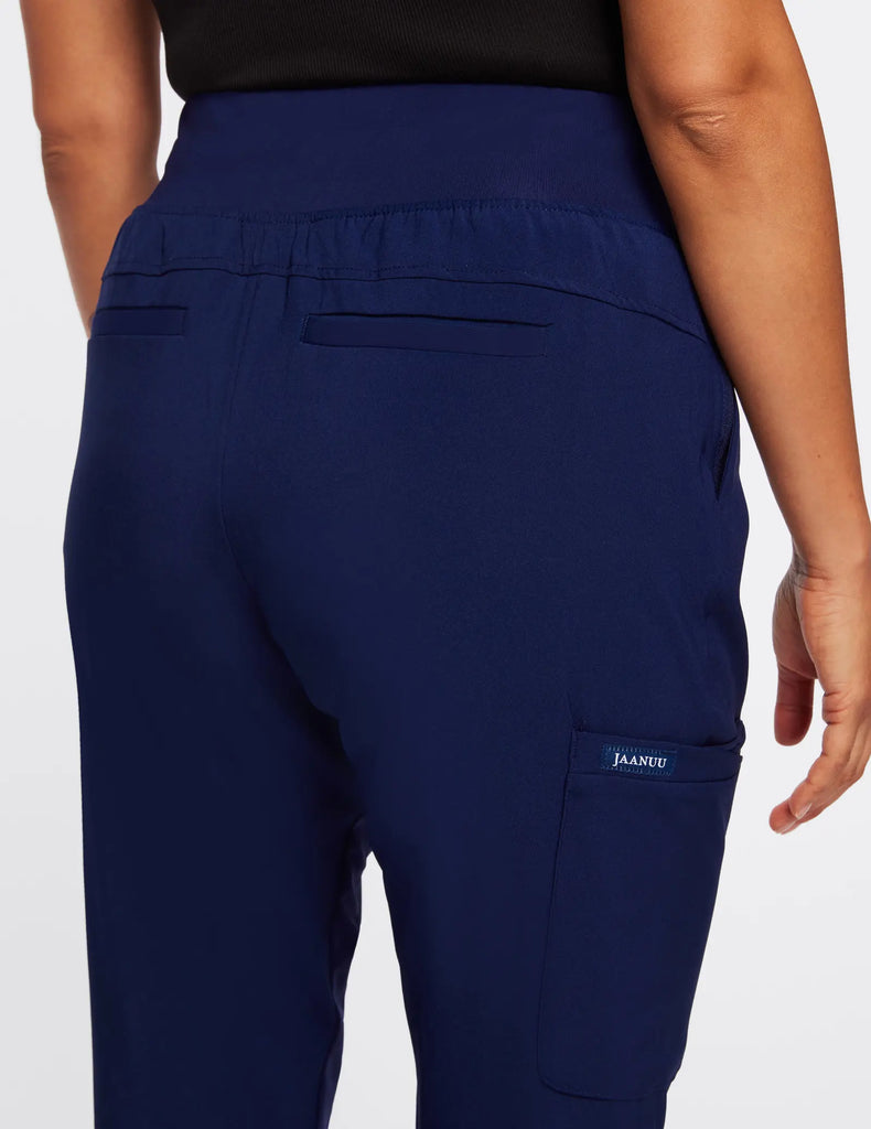 Jaanuu Scrubs Women's All-Day Performance Scrub Jogger Navy | scrub-supply.com