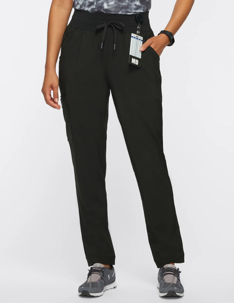 Jaanuu Scrubs Women's All-Day Performance Scrub Pant Black | scrub-supply.com