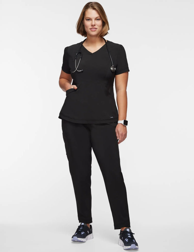 Jaanuu Scrubs Women's All-Day Performance Scrub Pant Black | scrub-supply.com