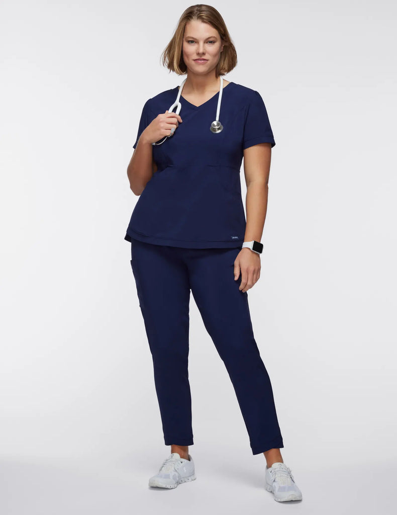 Jaanuu Scrubs Women's All-Day Performance Scrub Pant Navy | scrub-supply.com