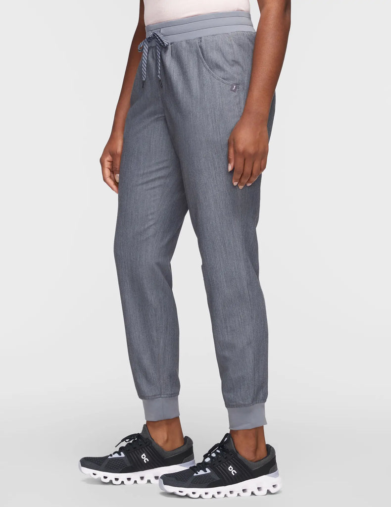 Jaanuu Scrubs Women's 5-Pocket Classic Scrub Jogger Heather Gray | scrub-supply.com