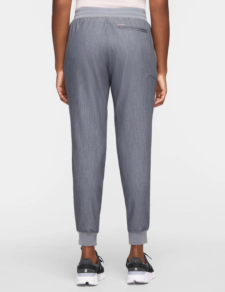 Jaanuu Scrubs Women's 5-Pocket Classic Scrub Jogger Heather Gray | scrub-supply.com