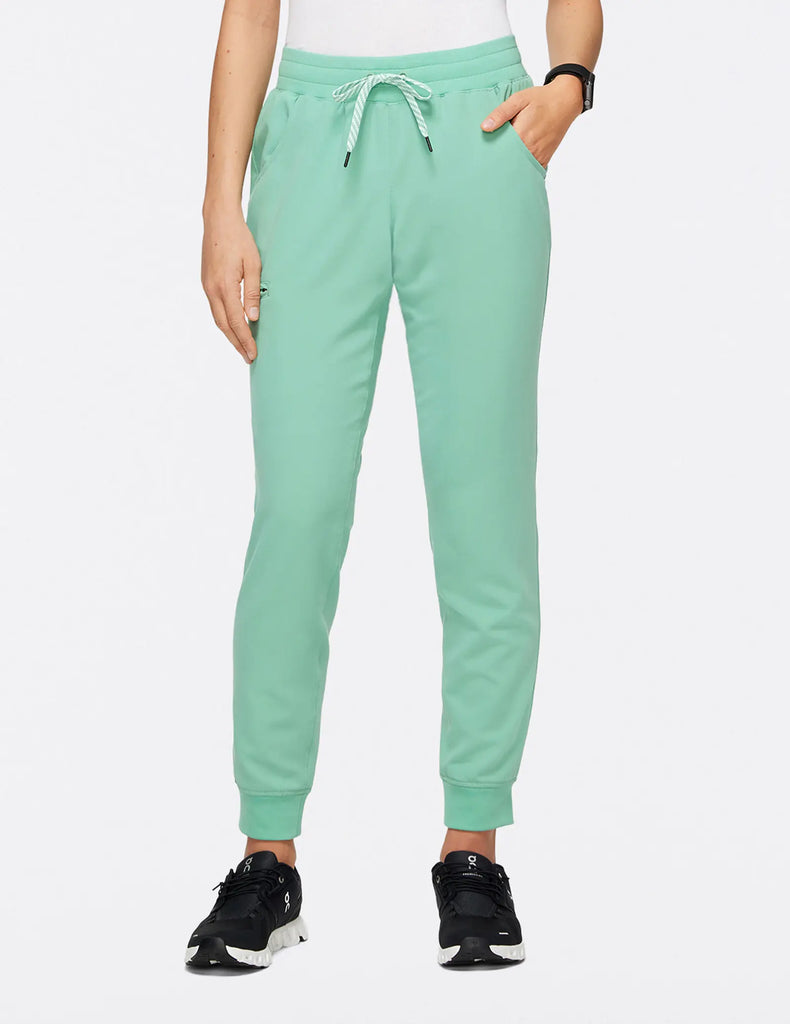 Jaanuu Scrubs Women's 5-Pocket Classic Scrub Jogger Jade | scrub-supply.com