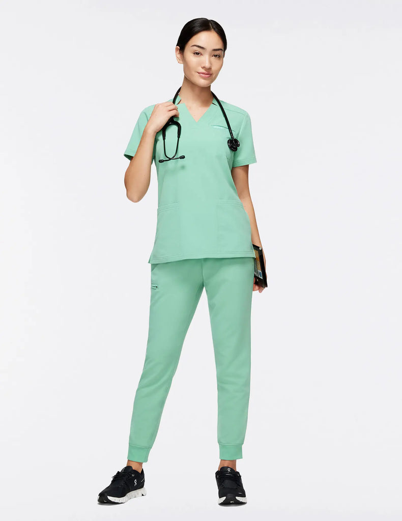 Jaanuu Scrubs Women's 5-Pocket Classic Scrub Jogger Jade | scrub-supply.com