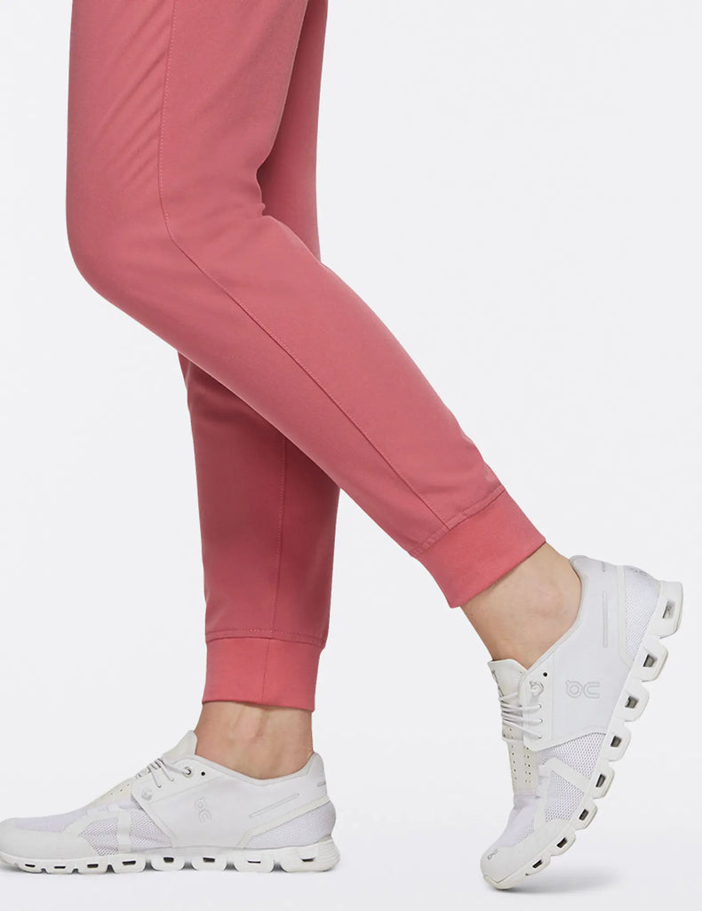 Jaanuu Scrubs Women's 5-Pocket Classic Scrub Jogger Dusty Rose | scrub-supply.com