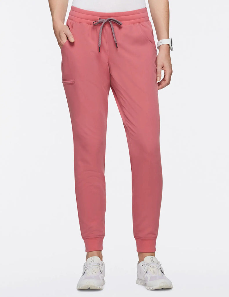 Jaanuu Scrubs Women's 5-Pocket Classic Scrub Jogger Dusty Rose | scrub-supply.com