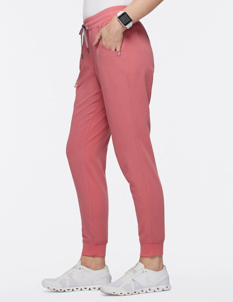 Jaanuu Scrubs Women's 5-Pocket Classic Scrub Jogger Dusty Rose | scrub-supply.com