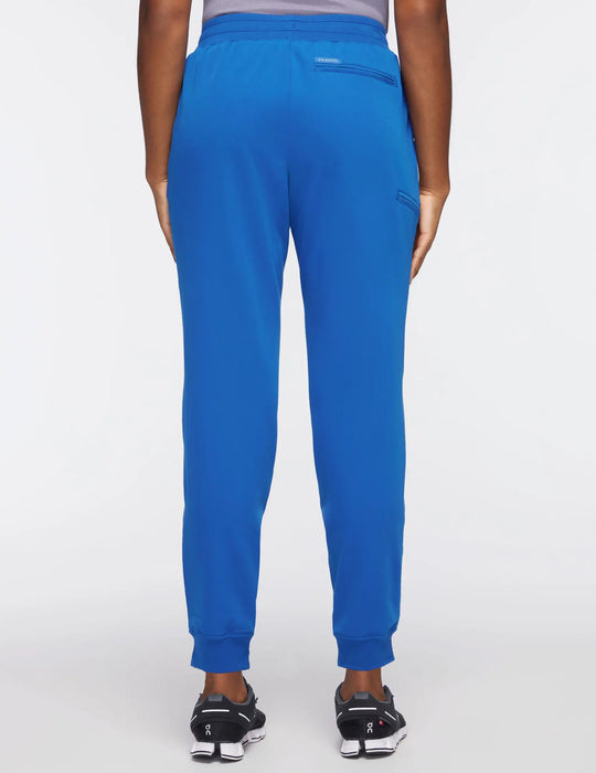 Jaanuu Scrubs Women's 5-Pocket Classic Scrub Jogger Royal Blue | scrub-supply.com