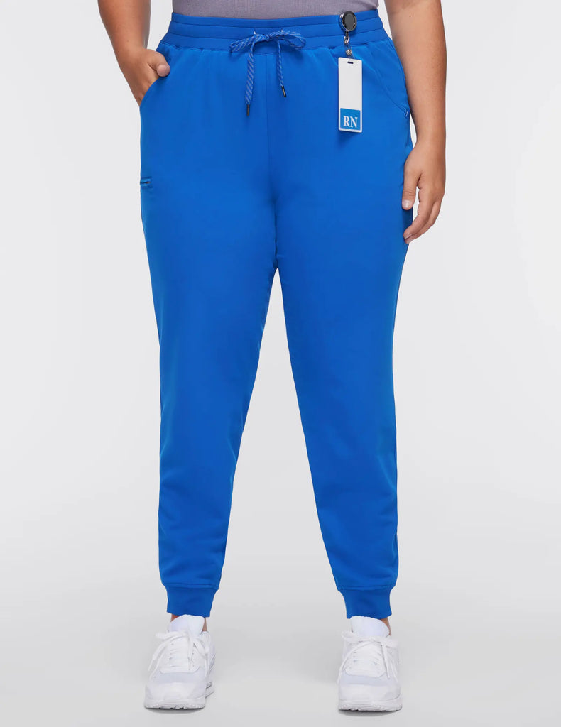 Jaanuu Scrubs Women's 5-Pocket Classic Scrub Jogger Royal Blue | scrub-supply.com