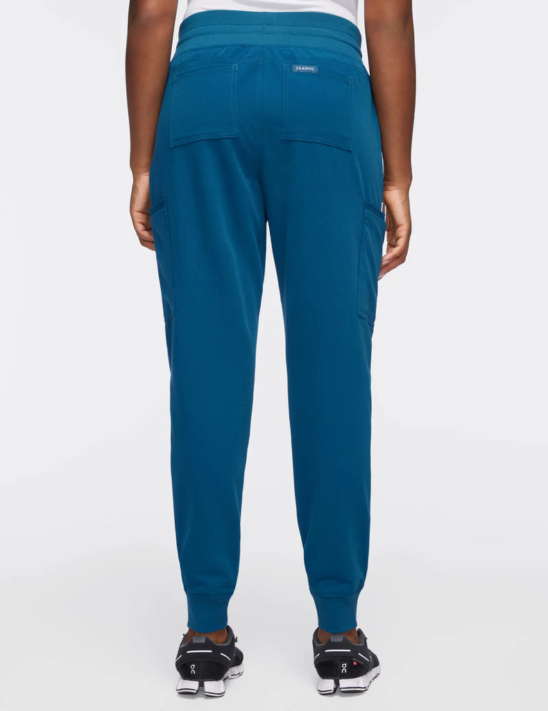 Jaanuu Scrubs Women's 13-Pocket Scrub Jogger Caribbean Blue | scrub-supply.com