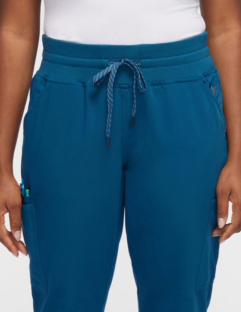 Jaanuu Scrubs Women's 13-Pocket Scrub Jogger Caribbean Blue | scrub-supply.com