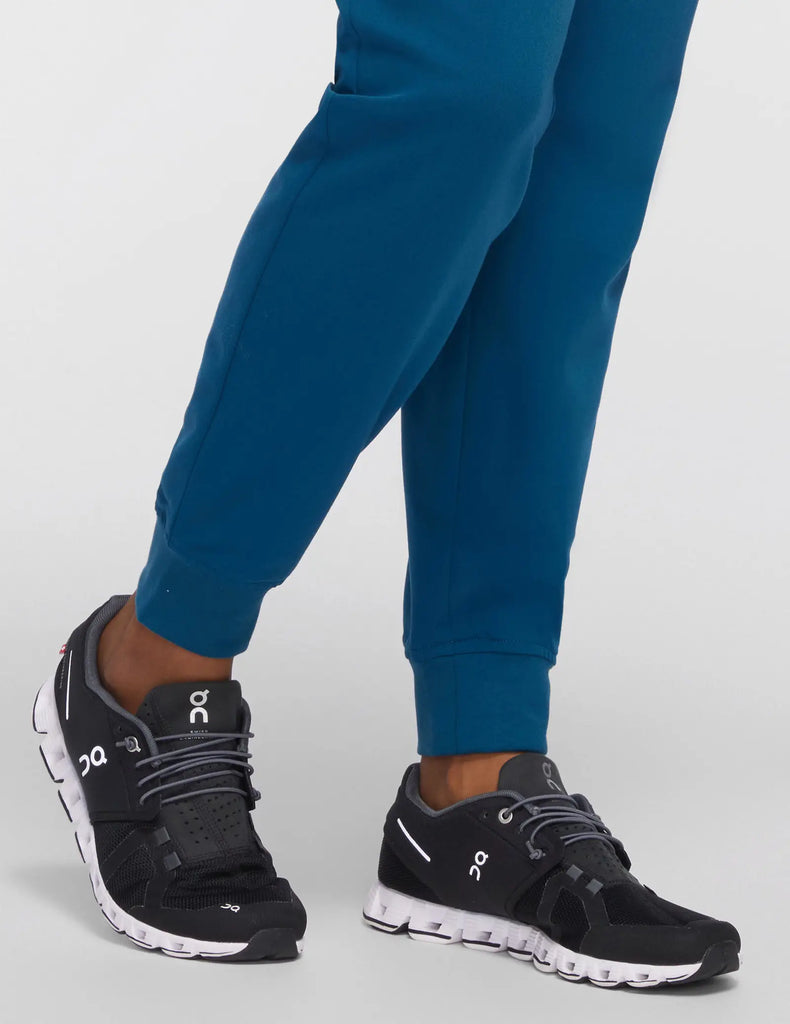 Jaanuu Scrubs Women's 13-Pocket Scrub Jogger Caribbean Blue | scrub-supply.com