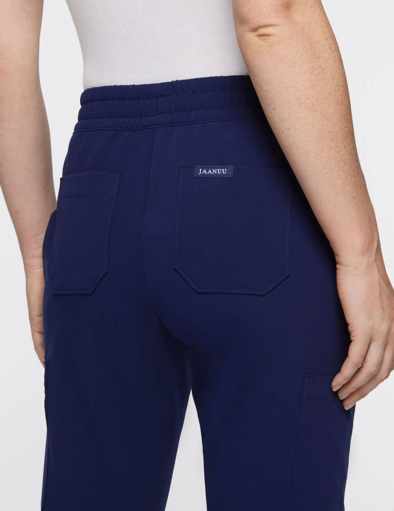 Jaanuu Scrubs Women's 7-Pocket Scrub Pant Navy | scrub-supply.com