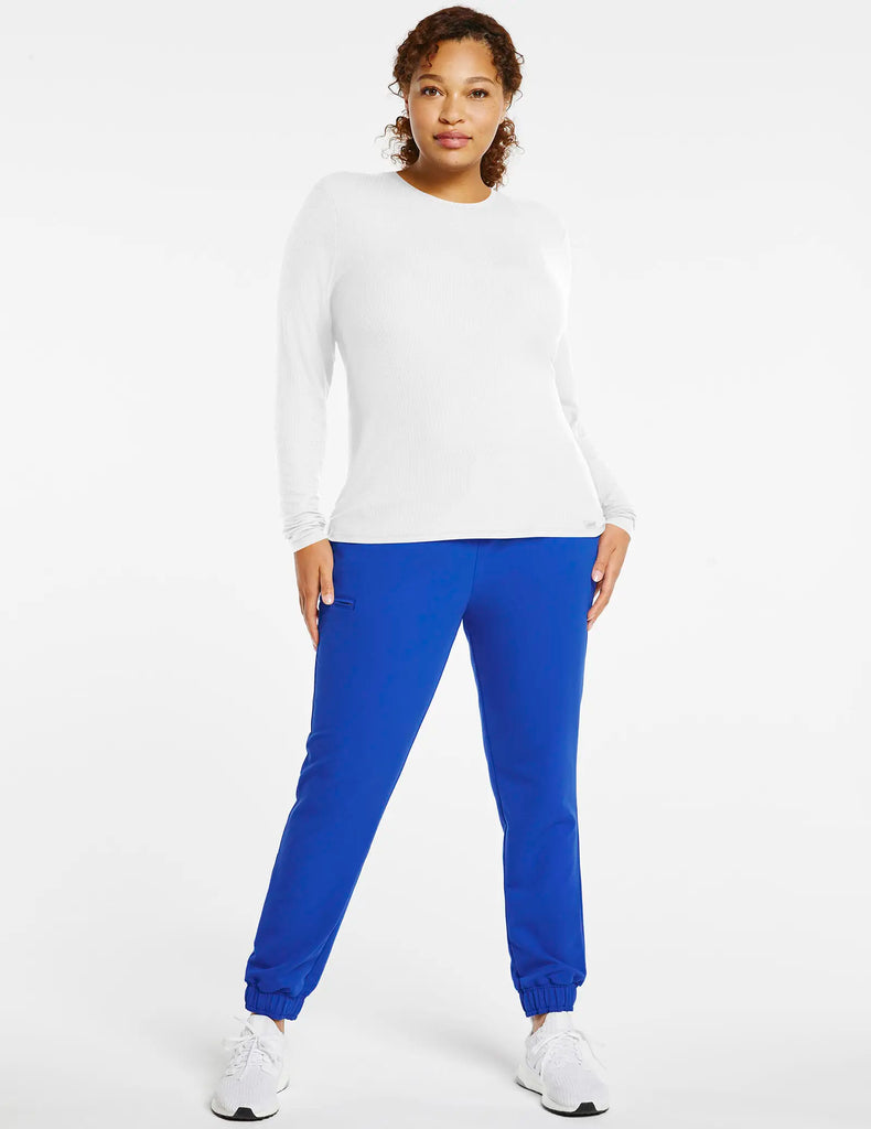 Jaanuu Scrubs Women's Microrib Underscrub White | scrub-supply.com