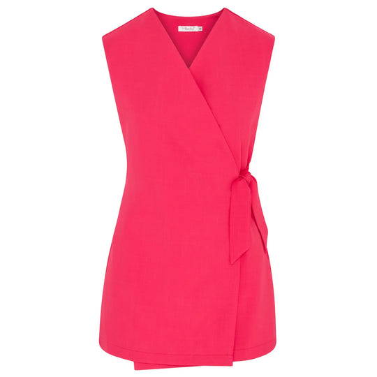 La Beeby Scrubs Women's Amie Top Fuchsia | scrub-supply.com