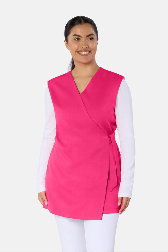 La Beeby Scrubs Women's Amie Top Fuchsia | scrub-supply.com