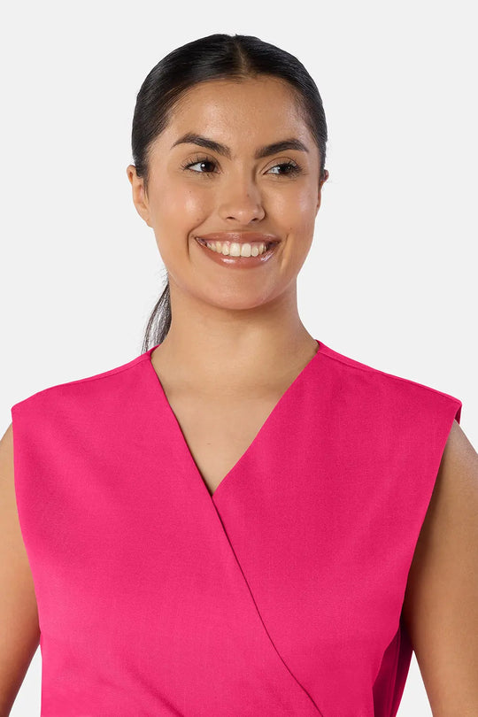 La Beeby Scrubs Women's Amie Top Fuchsia | scrub-supply.com