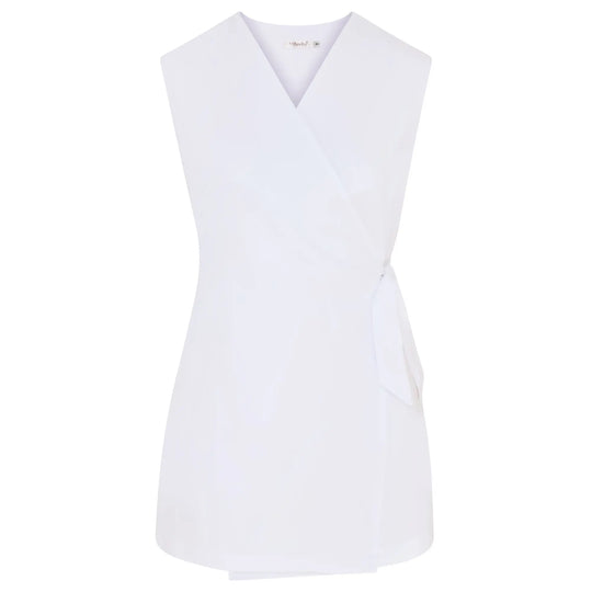 La Beeby Scrubs Women's Amie Top White | scrub-supply.com