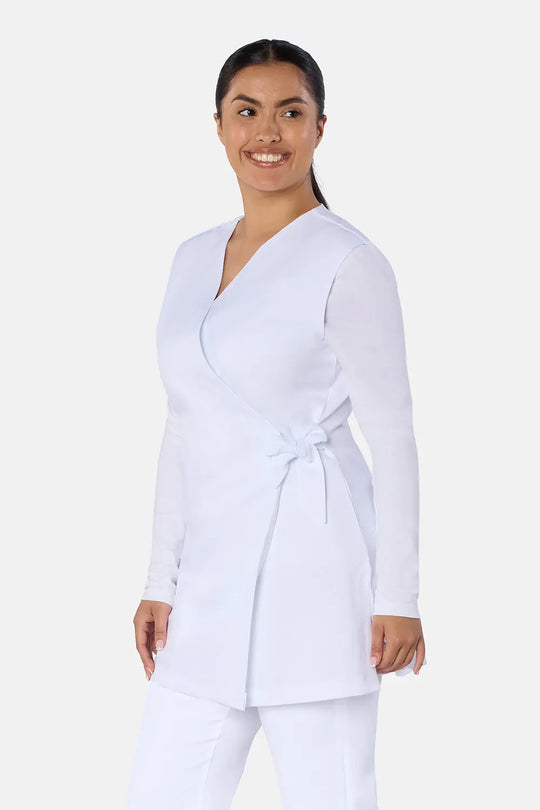 La Beeby Scrubs Women's Amie Top White | scrub-supply.com