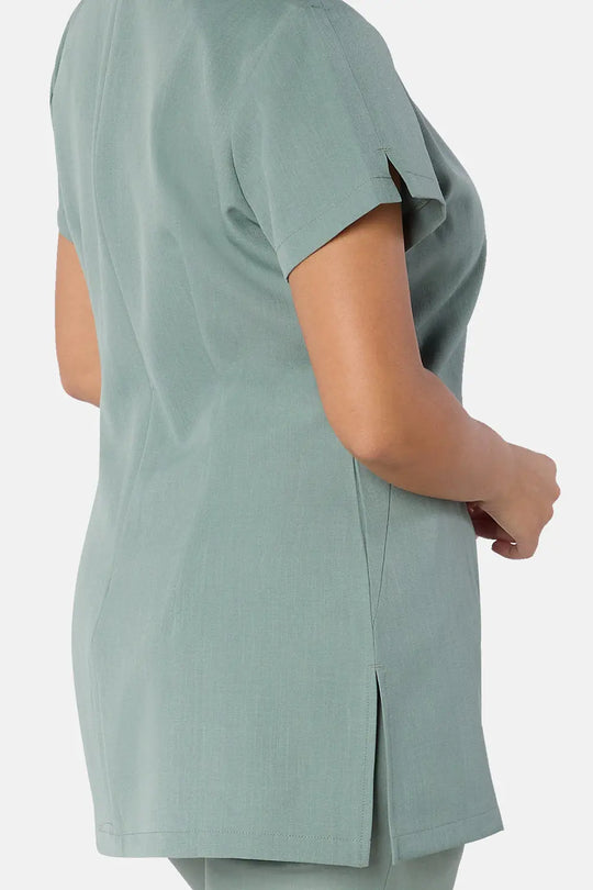 La Beeby Scrubs Women's Celeste Top Sage | scrub-supply.com