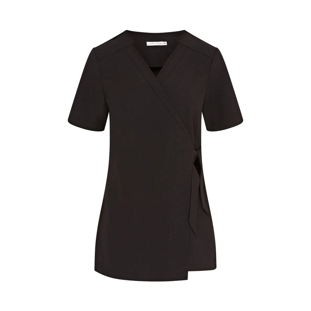 La Beeby Scrubs Women's Clara Top Black | scrub-supply.com