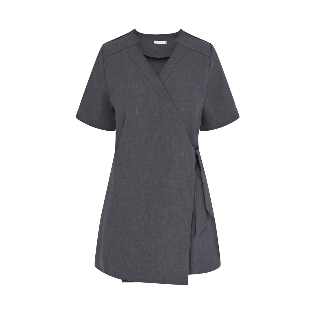 La Beeby Scrubs Women's Clara Top Grey | scrub-supply.com