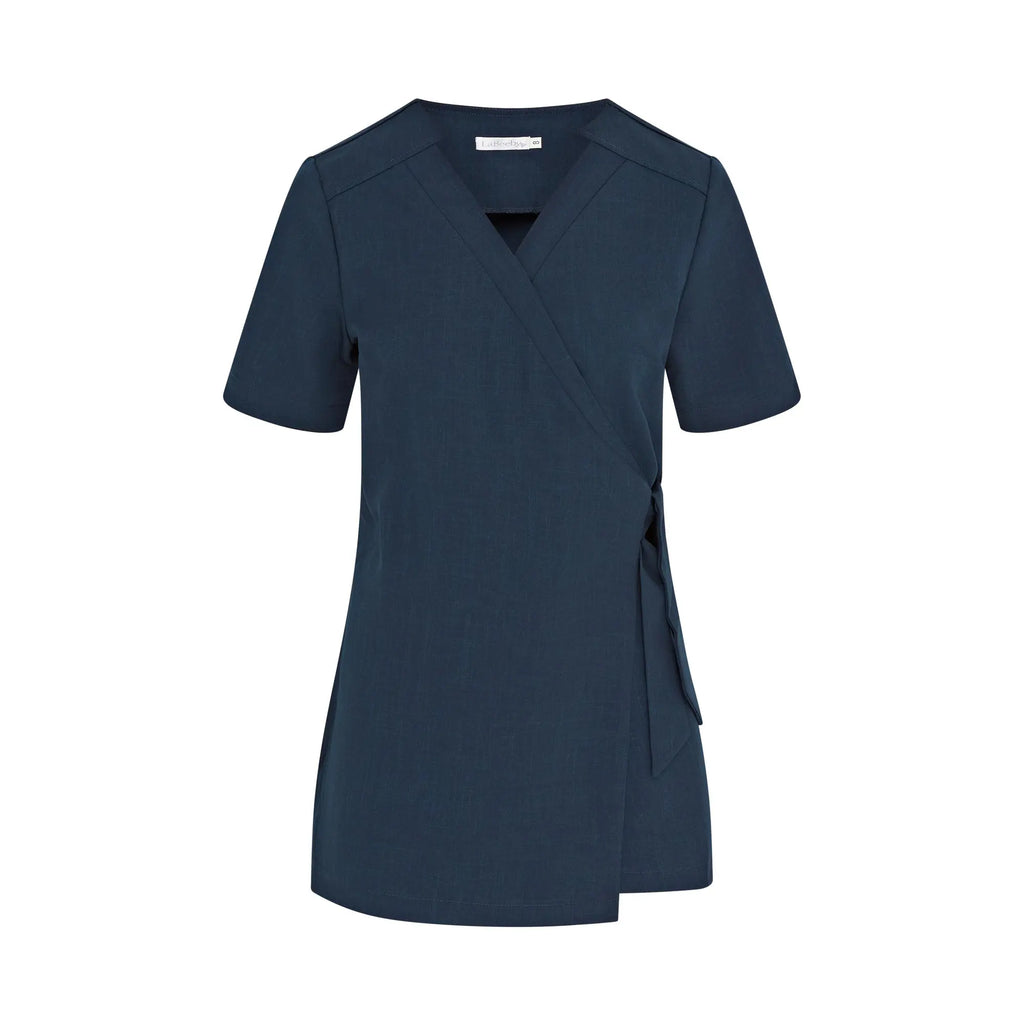 La Beeby Scrubs Women's Clara Top Light Navy | scrub-supply.com