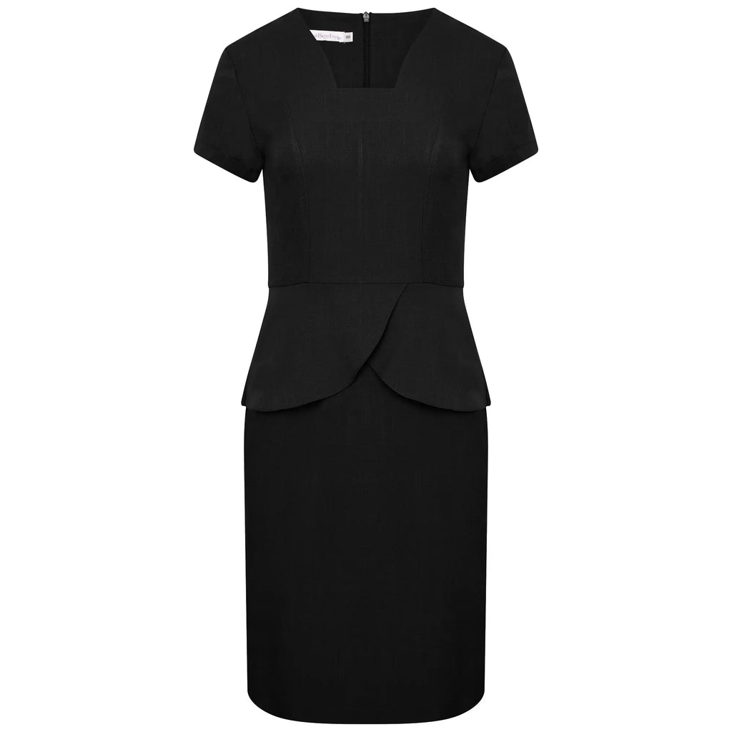 La Beeby Scrubs Women's Coco Dress Black | scrub-supply.com