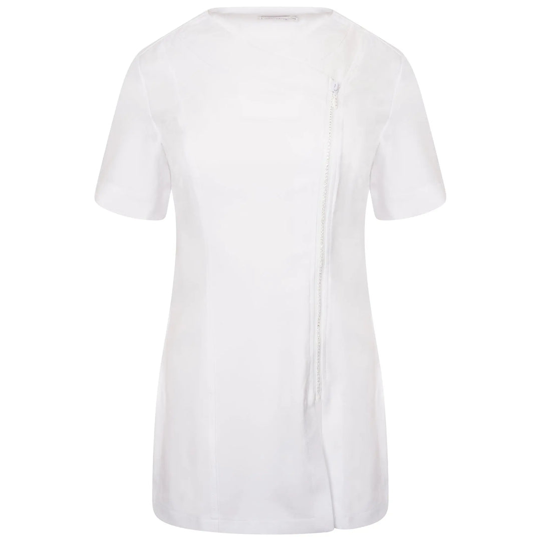 La Beeby Scrubs Women's Diamante Top White | scrub-supply.com