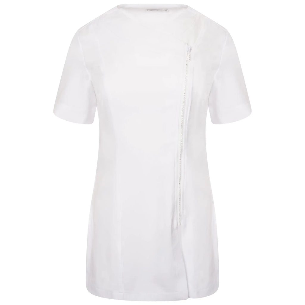 La Beeby Scrubs Women's Diamante Top White | scrub-supply.com