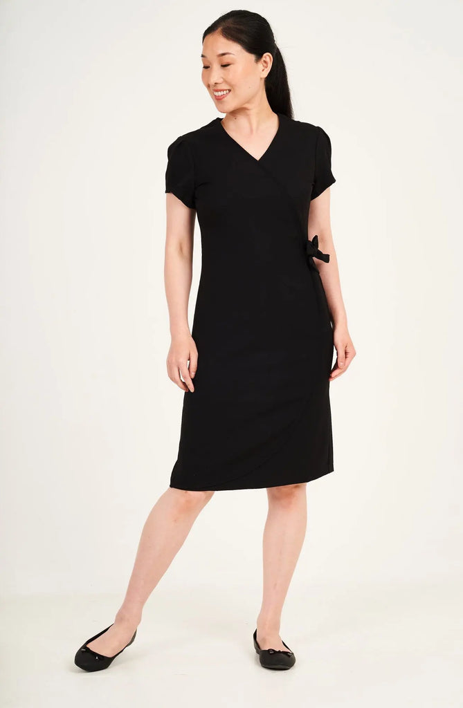 La Beeby Scrubs Women's Elena Dress Black | scrub-supply.com