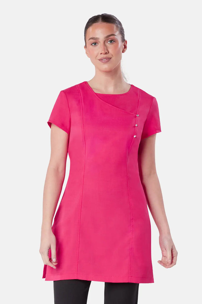 La Beeby Scrubs Women's Eliza Top Fuchsia | scrub-supply.com