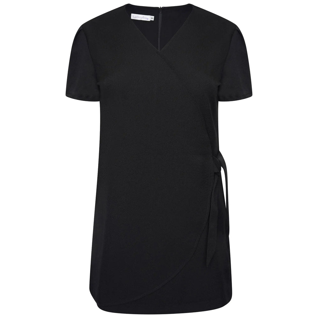 La Beeby Scrubs Women's Gisele Top Black | scrub-supply.com