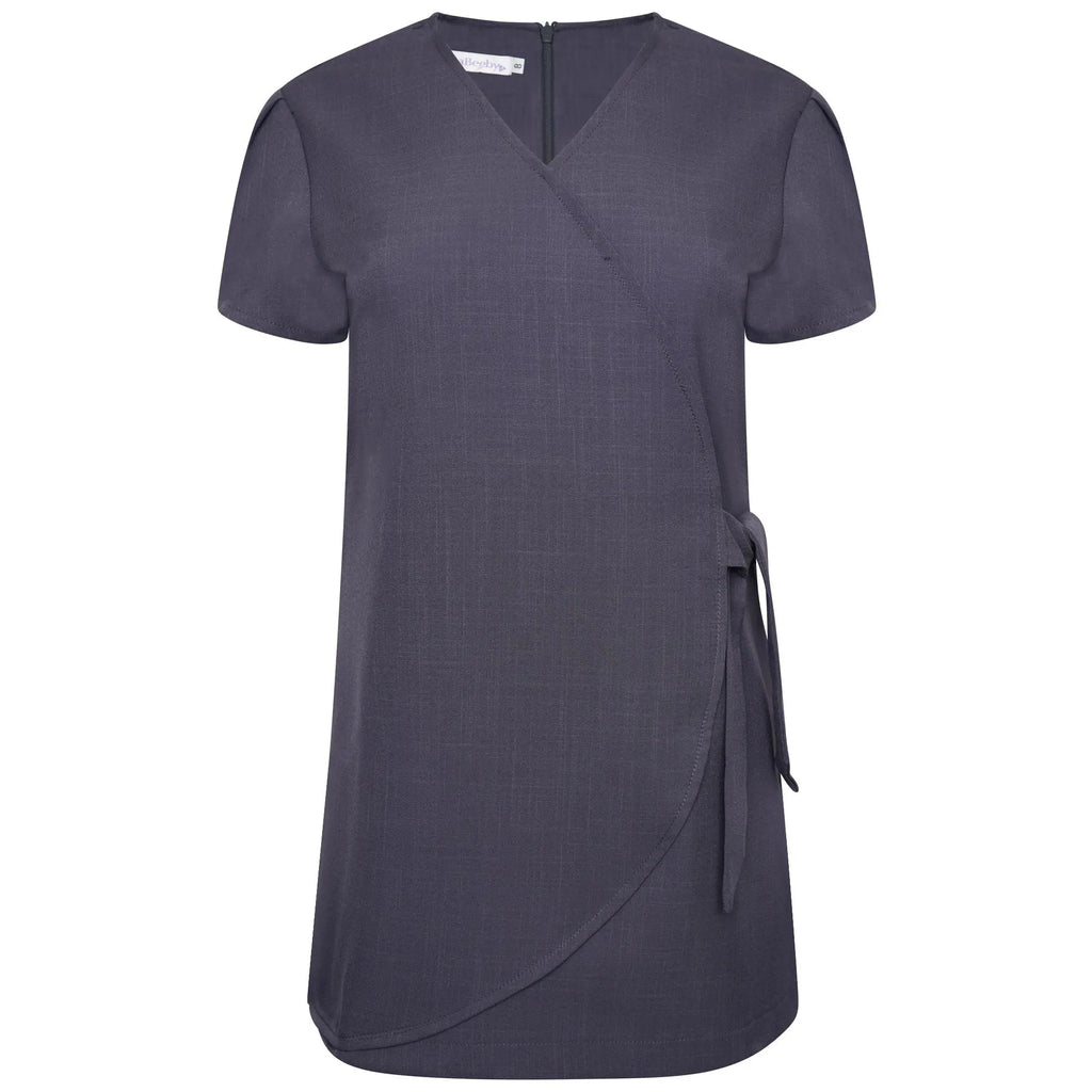 La Beeby Scrubs Women's Gisele Top Grey | scrub-supply.com